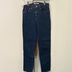 Levi’s Wedgie Dark Blue High-Waisted Jeans